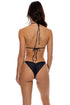 Luli Fama Hot Tropics Wavy Ruched Back Tie Side Bottom